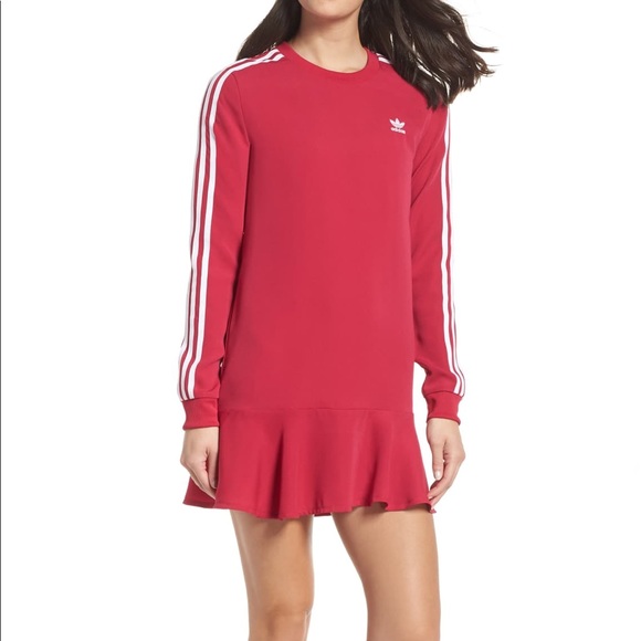 adidas flare hem dress